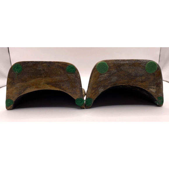 Vintage Indian Native American Chief Stamped "SOLID BRONZE" Bookends Set of 2 - Picture 12 of 16